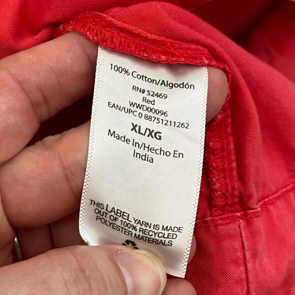 Free Assembly Maxi Dress Womens XL Red Tiered Tie Straps Cottagecore Summer - Picture 7 of 10